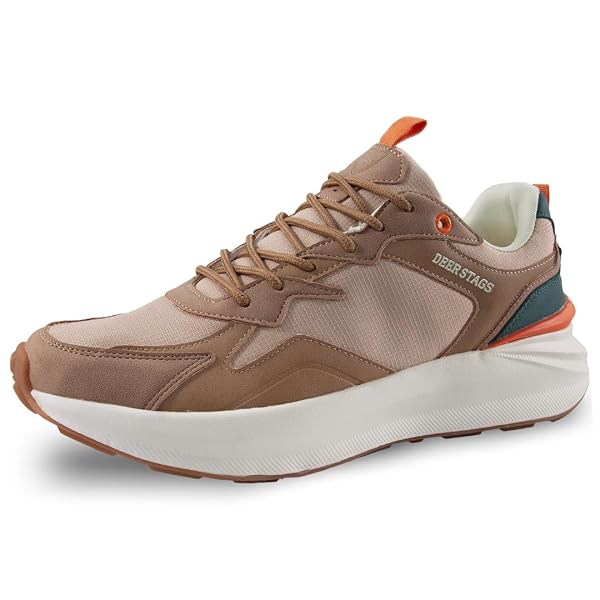 DEER STAGS MEN’S GRAVITY SUPRO INSIDE RADICAL REBOUND CUSHIONED FASHION SNEAKER WITH THICK COMFORT SOLE – TAUPE/LIGHT TAUPE – 13 MEDIUM
