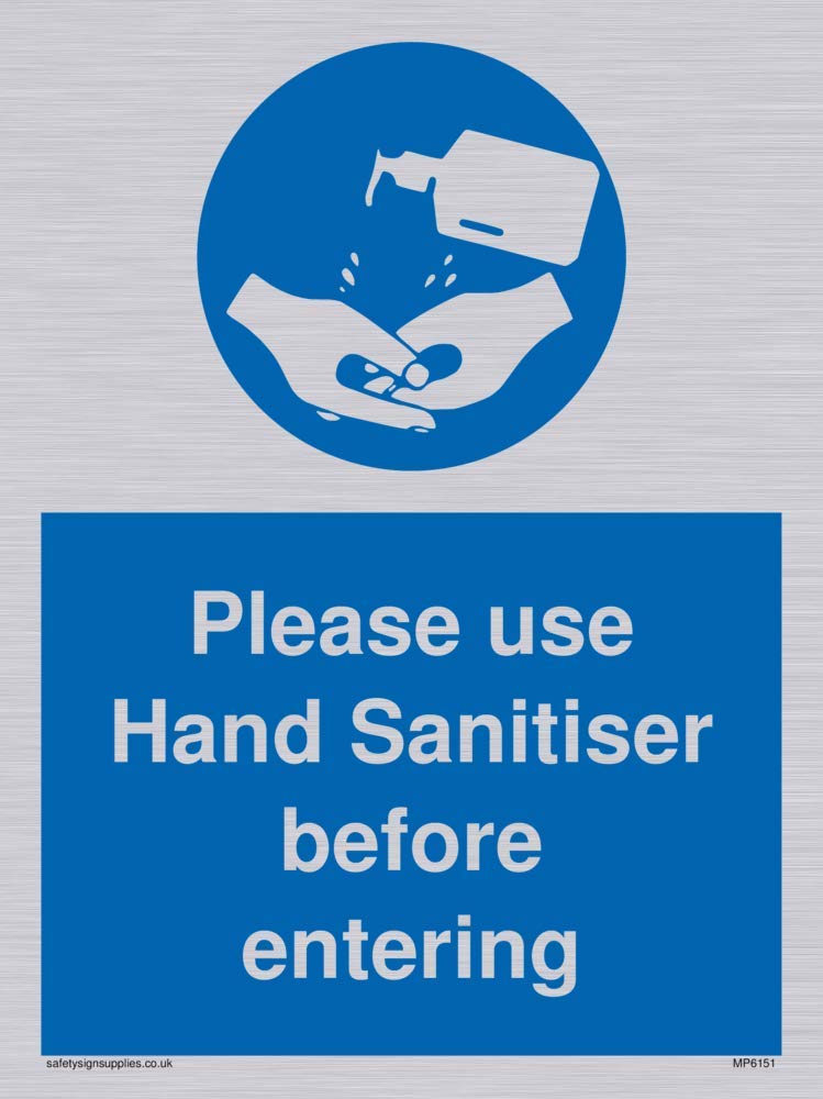 Please use Hand Sanitiser before entering