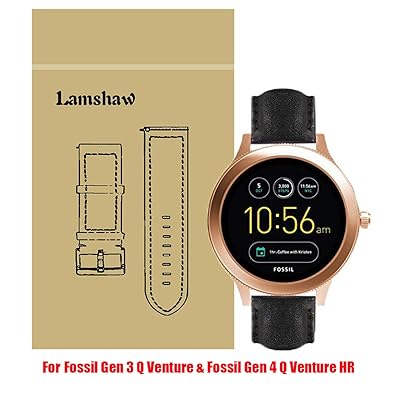 Black Leather Strap Replacement for Fossil Gen Q Kuwait Ubuy