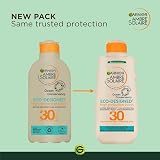 Garnier Ambre Solaire SPF30 Eco Design Sun Cream Lotion 200ml Water Resistant view 3