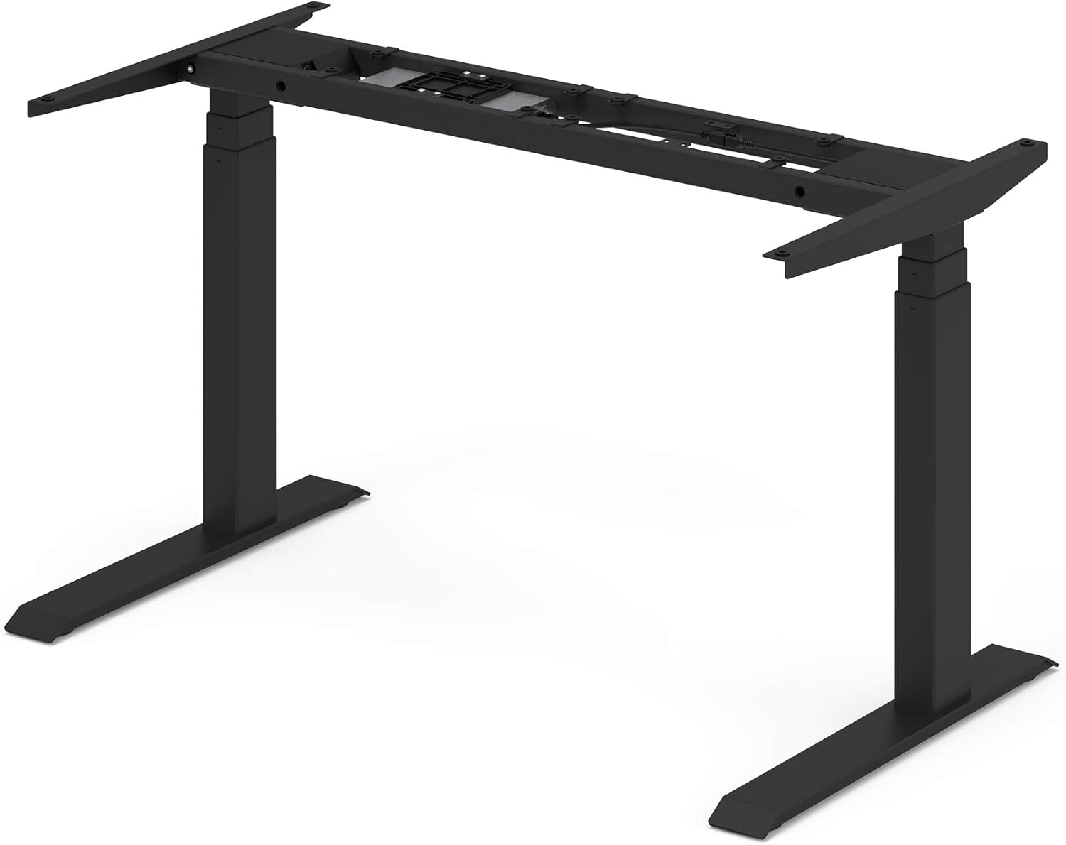 Electric Standing Desk Frame with Adjustable Width | Turn Your Tabletop into a Height-Adjustable Desk/Stand Up Desk (Frame Only, Black)