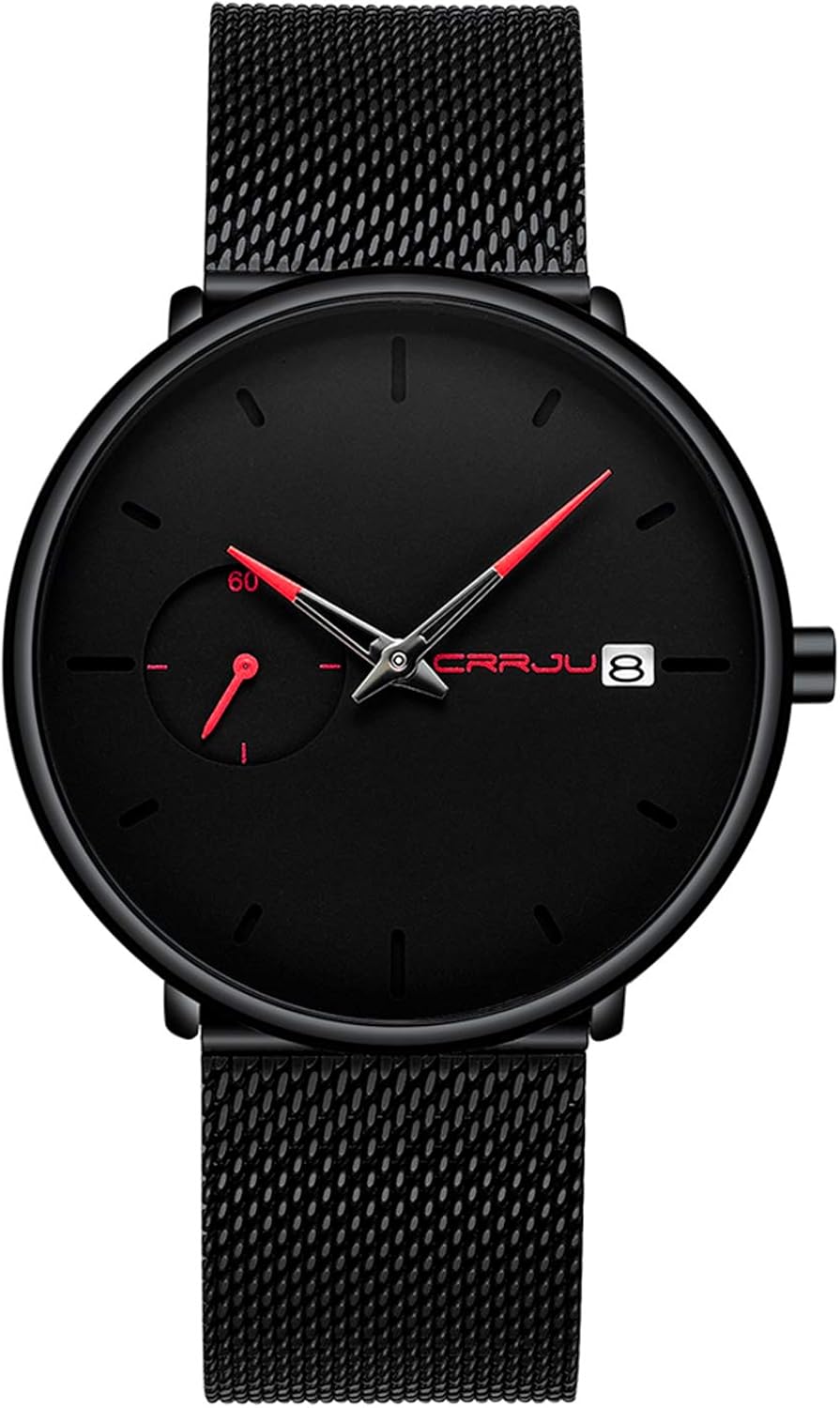 Montre Homme Cagarny Quartz - Cadran Doré/noir, Bracelet Cuir Et Boîtier Métal (neuve Avec étiquettes)