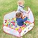 EocuSun 5-ft Kids Ball Pit Tent Extra Large Ball Pits with Basketball Hoop and Zippered Storage Bag, Balls Not Included (5-ft)