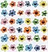 Sticko & Jolee's Boutique Dimensional Stickers: Baby Gem Flowers, 36 PCS
