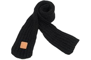 BEARUN Kids Knit Scarf Winter Fashion Solid Color Toddler Baby Scarves Wrap Neck Warmer