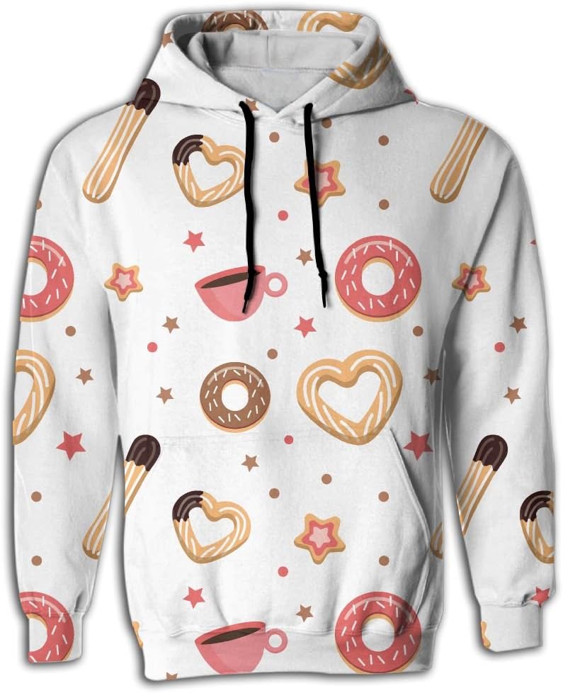 DASFDE Churros And Donut Best Man Pockets Cool Hoodies Designer