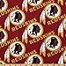 Fabric Traditions NFL Cotton Broadcloth Washington Redskins Maroon/Gold Fabric By The Yard