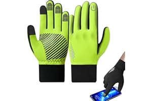 Winter Gloves Women's and Men's Ski Gloves, Waterproof Warm High Visibility Reflective Running Glove for Running, Cycling, Bi