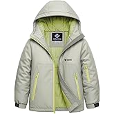 GEMYSE Boy's Waterproof Ski Snow Jacket Windproof Winter Jacket with Hood