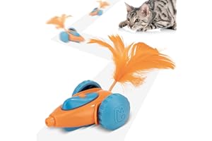 Migipaws cat Toy, Automatic Interactive Migicar Toy Like a Mouse, Intelligent Programme, Rechargeable Kitten Toy