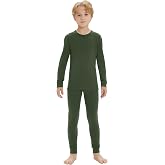 Iguana Unisex Kids 100% Merino Wool Base Layer Thermal Set | Kids Thermal Underwear, Boys &amp; Girls Winter Long Johns, Cold Weather Set for Skiing, Sledding, Snow Play, Outdoor Activities