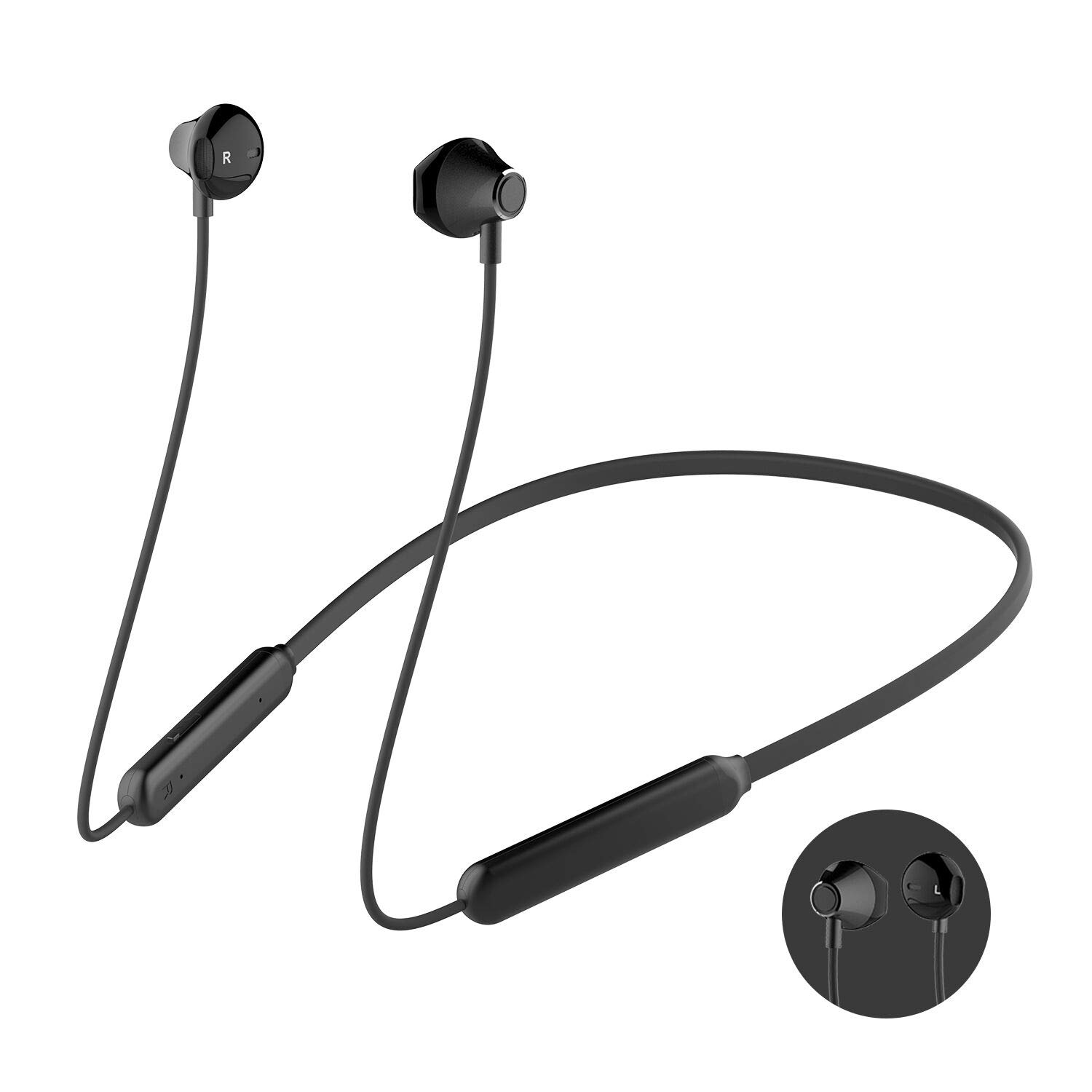 Bluetooth Headphones, Wireless Earbuds Stereo Earphones for Running with Mic and Lightweight Sports Exercise Headset in-Ear Gym Workout Headphone