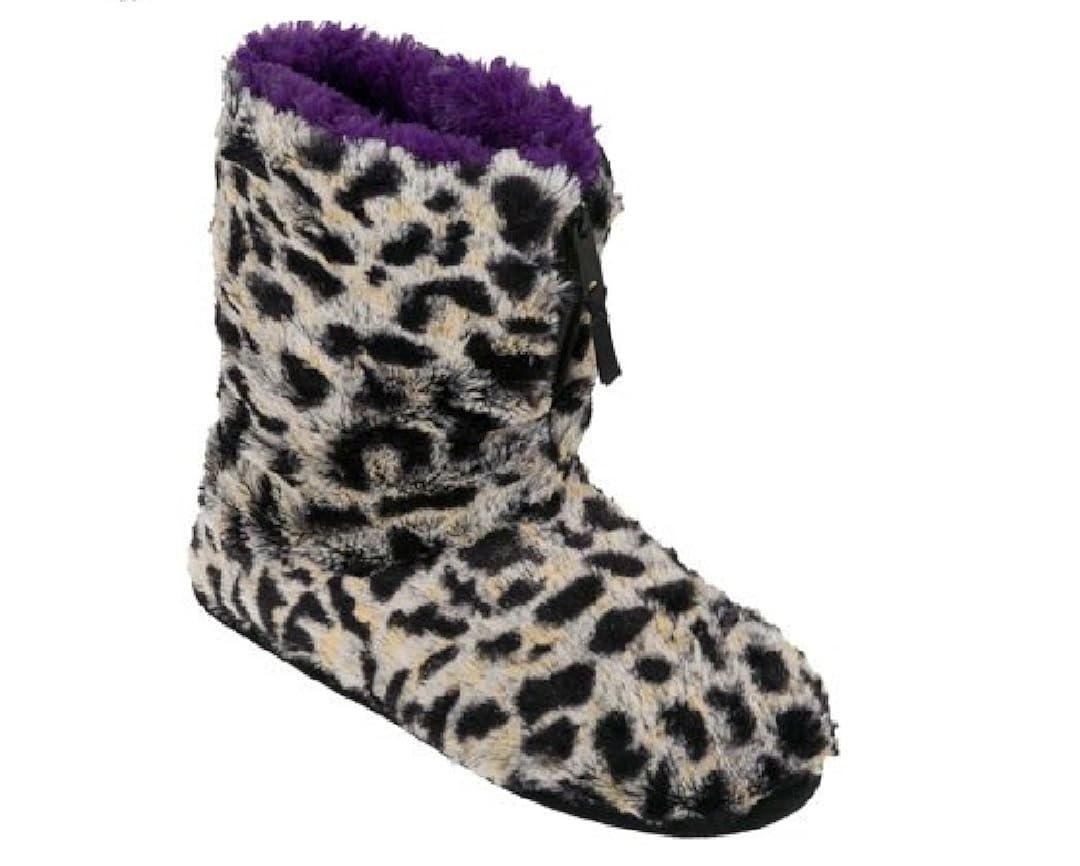 Dearfoams womens pile boot slipper with zipper and memory foam Amazon Com Dearfoams Women S Pile Boot With Zipper Ankle Bootie Shoes