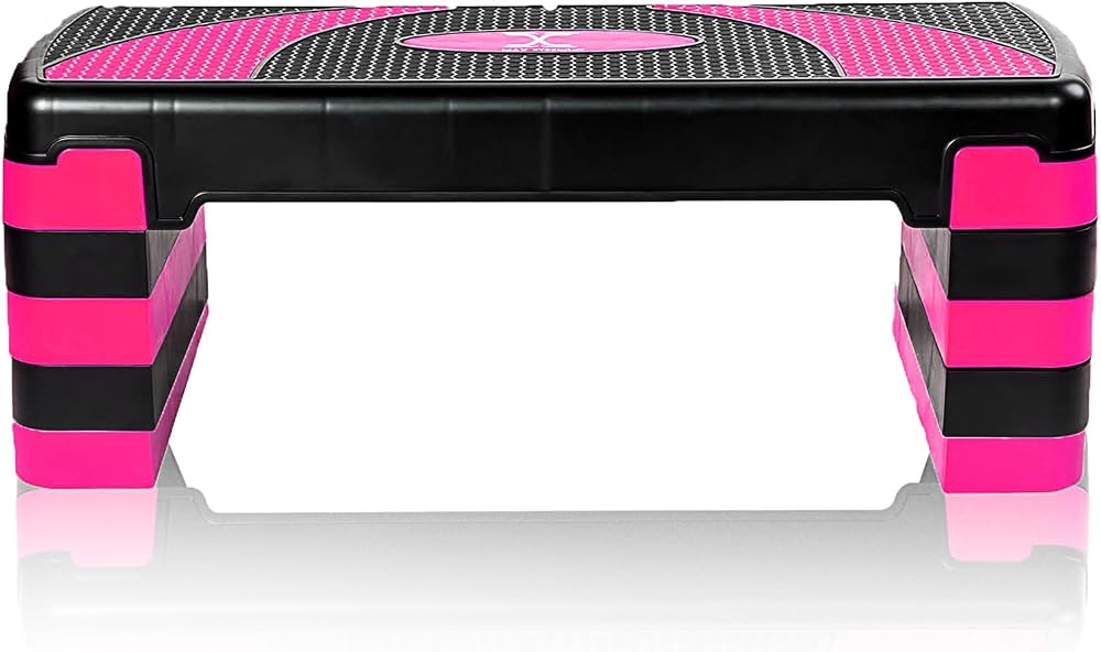 MAXSTRENGTH Adjustable Height Aerobic Step Platform 5 Levels 10-30cm