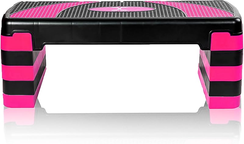MAXSTRENGTH Adjustable Height Aerobic Step Platform 5 Levels 10-30cm