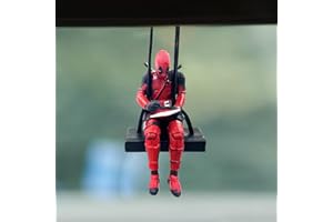 YYS.BD Car Swinging Ornament Rear View Mirror Accessories Hanging Cute Anime Rearview Pendant Decoration Interior for Gardening Man Woman Charms Aesthetic Decor Decorations (Style A)