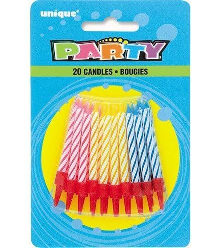 Amazon.com: Stylish Spiral Birthday Candles with Reusable Holders