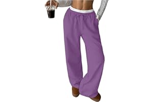 SOLY HUX Girl's Drawstring Waist Baggy Sweatpants Wide Leg Casual Loose Long Pants