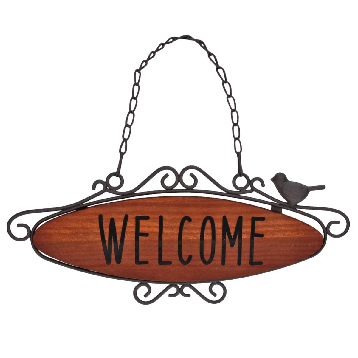 bienvenida de madera letreros de puerta