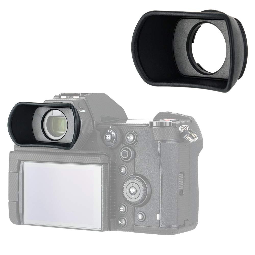 Kiwifotos Eyecup Eyepiece for Panasonic Lumix DC-S1H, S1R, S1 Replaces Panasonic DMW-EC6 Eye Cup