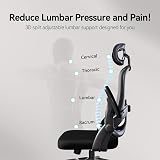 SIHOO Ergonomic Office Chair with Lumbar Support and 3D Armrests view 6