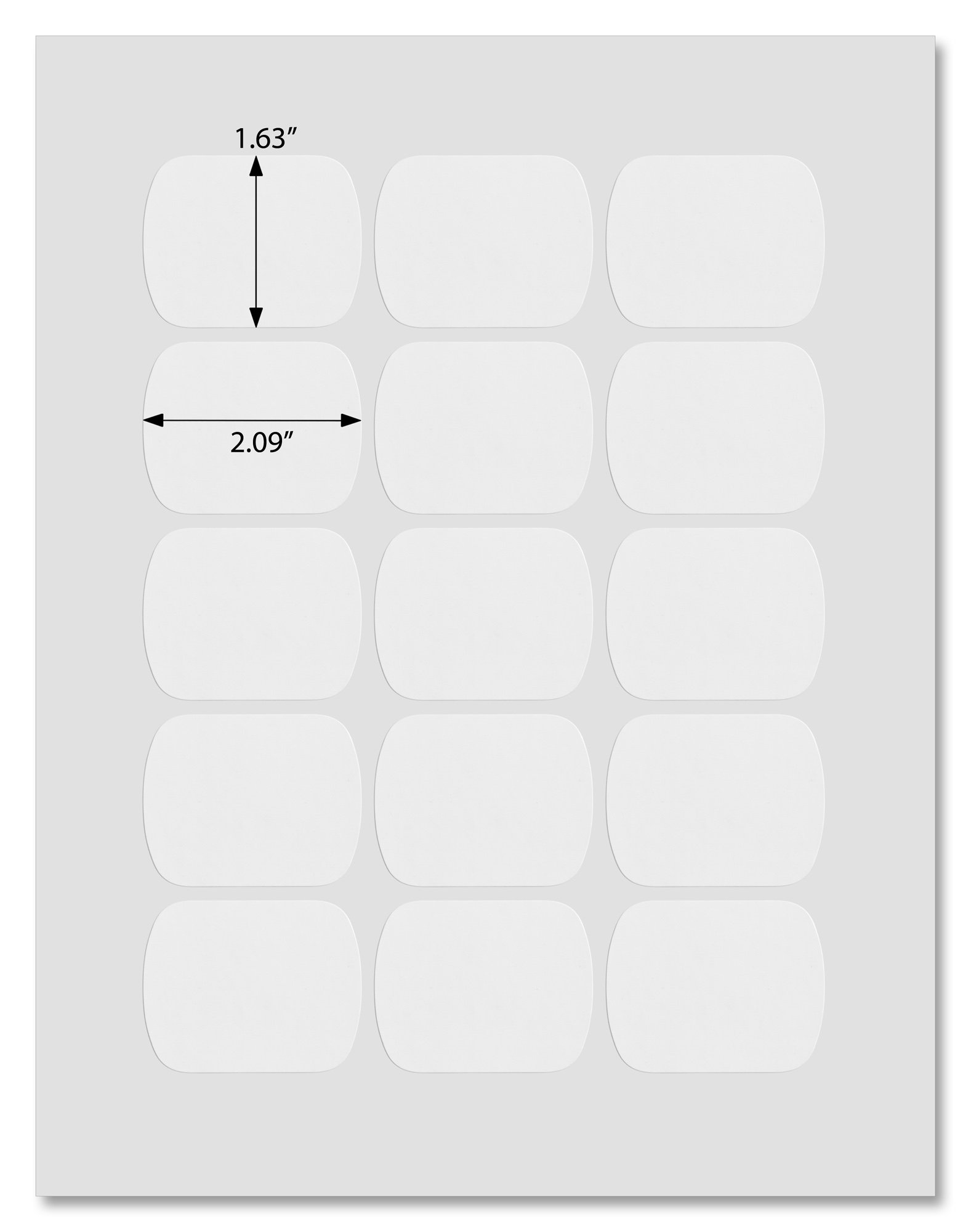 Buy Waterproof Round Corner Rectangle Mint Tin Labels, 2.092 ...