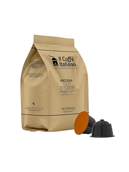 48 Nescafé Dolce Gusto kompatible Kapseln - Löslich mit dem Geschmack von Nocciolino - Il Caffè Italiano
