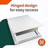 Manthorpe GL250 Insulated White Loft Hatch Door 562x726mm Hinged with Frame view 6