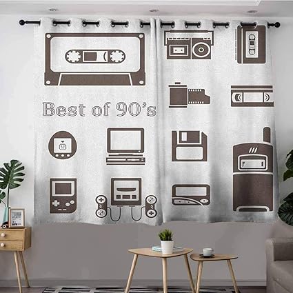 Vividx Living Room Bedroom Window Curtains 90s Gadget Of 90s