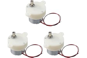 Antrader DC 6V 5rpm Gear Motor,High Torque Rotary Speed Deceleration Reducing Motor,Micro Electric Motor Gearbox,3Pcs
