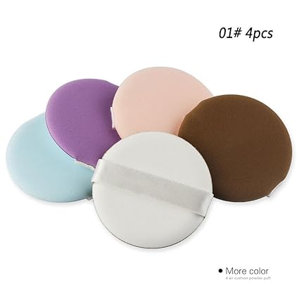 CALISTOUK - 4 esponjas de maquillaje en polvo para base de maquillaje, contorno facial,