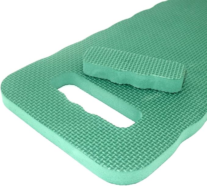 Waterproof Garden Kneeler Cushion Green Handy Kneeling Mat Pads Rectangular, 45 x 25.5 x 2 cm