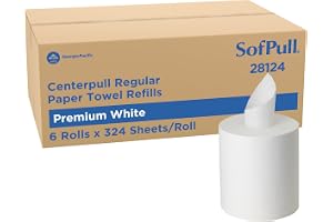 Georgia-Pacific SofPull Centerpull Regular Premium Towel Dispenser Refills, Commercial Paper Towels, 324 Sheets Per Roll, 6 R