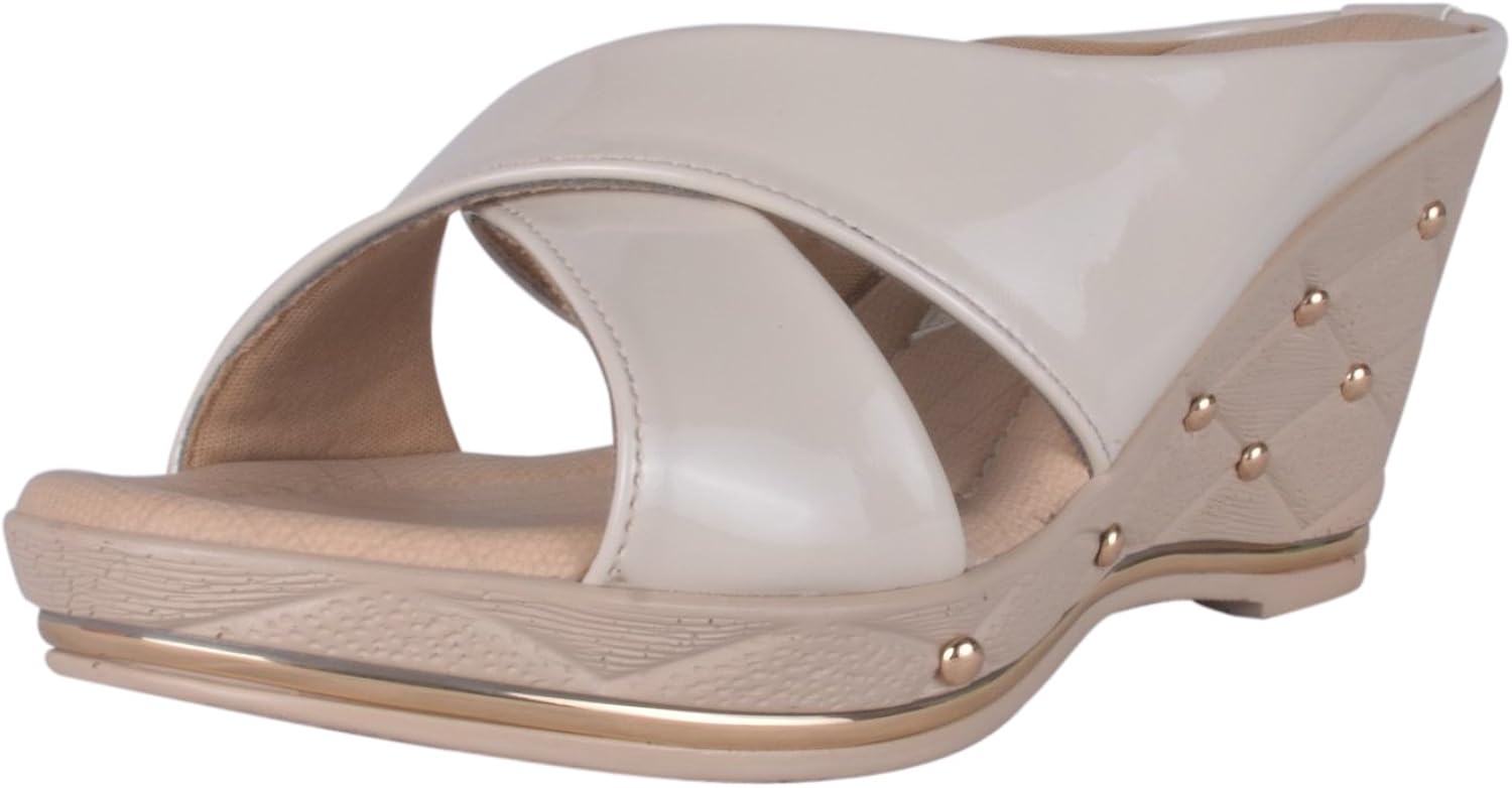 Buy Annie Women's Beige Fashion Sandals 40 EU at Amazon.in