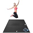 Gorilla Mats Premium Large Exercise Mat – 6' x 4' x 1/4" Ultra Durable, Non-Slip, Workout Mat for Instant Home Gym Flooring – Works Great on Any Floor Type or Carpet – Use With or Without Shoes