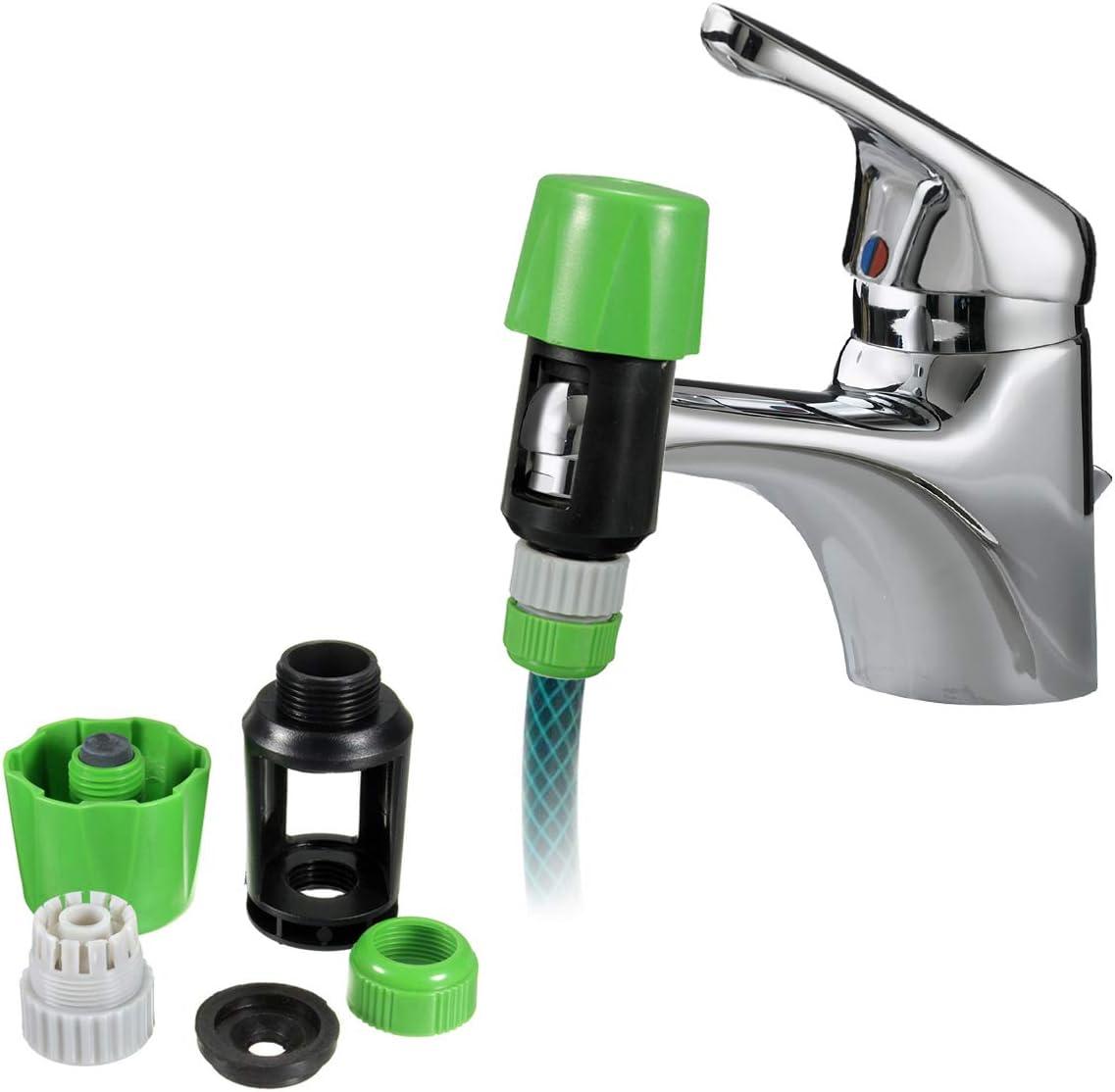 Universal Water Tap to Garden Hose Pipe Connector Adapter Quick Fitting Connectors Mixer Kitchen