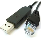 Washinglee RJ45 Control Cable for Skywatcher and Orion Mount, for Heq5 pro, Azeq5, Azeq6, Eq6-R, Eq6-R Pro, EQ8-R and Orion Sirius Mount, Eqmod USB Console Cable for Skywatcher GOTO Mount, 16 FT