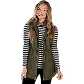 Charles River Apparel Women's Bristol Utility Vest, Longer Fitted Fashion Vest