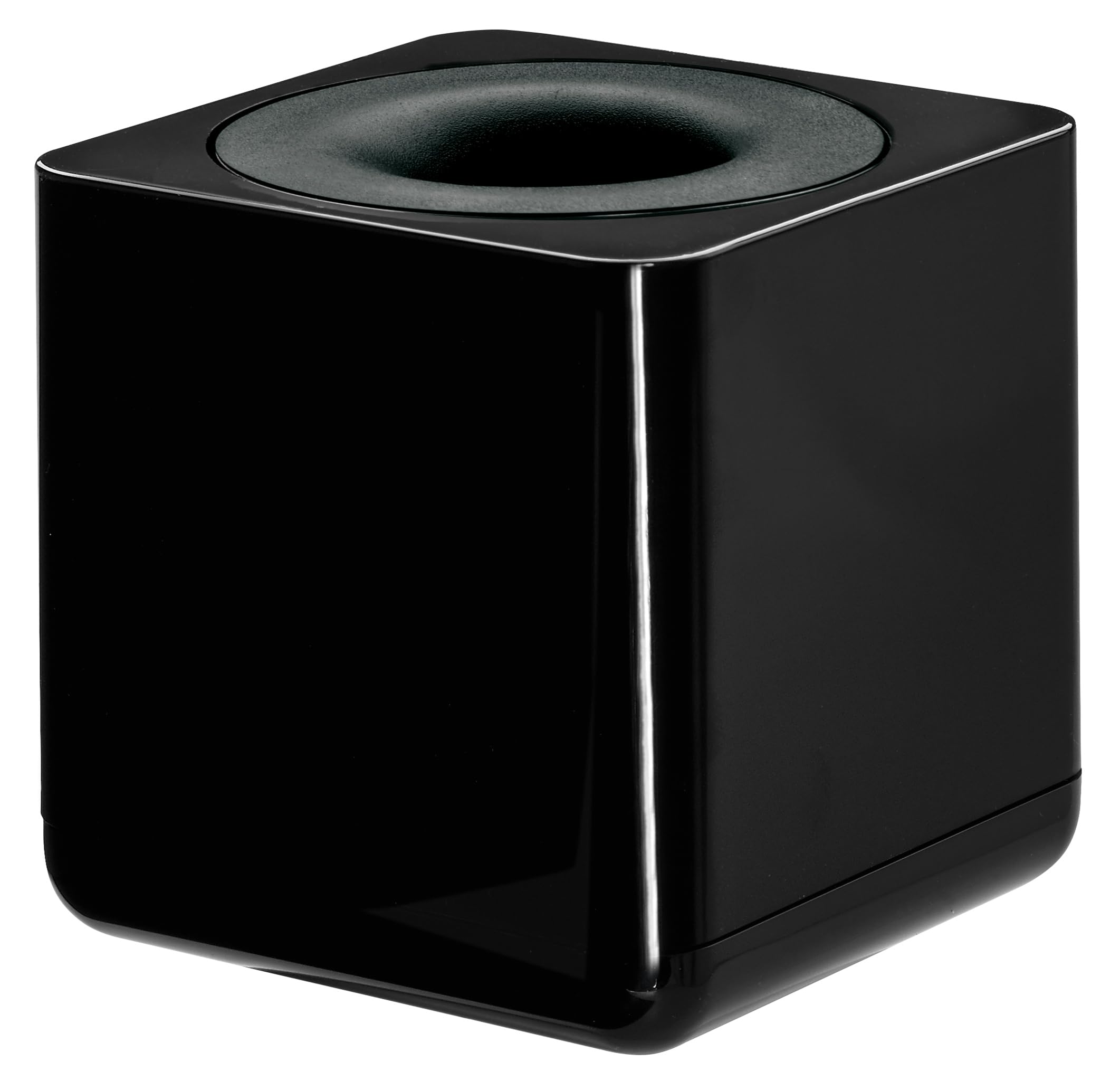 HAN 17652-13, i-Line paper clip dispenser. Elegant, attractive accessory, premium quality with ring magnet, black