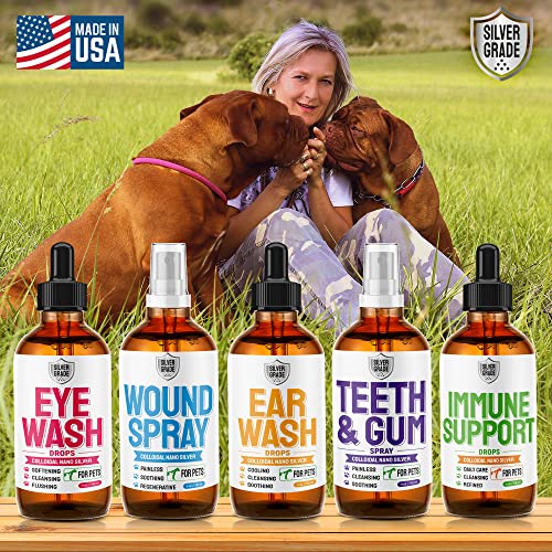 Wound Spray for Pets Colloidal Silver Wound and Skin Care for Dogs