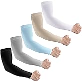 LUOLIIL VOE Sun Protection Cooling Arm Sleeves for Men &Women,Compression Sleeves for Football, Golf & Volleyball