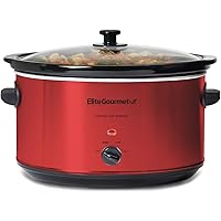 Elite Gourmet MST-900RXT Electric Ceramic XL Jumbo Slow Cooker Adjustable Temp, Entrees, Sauces, Stews & Dips…