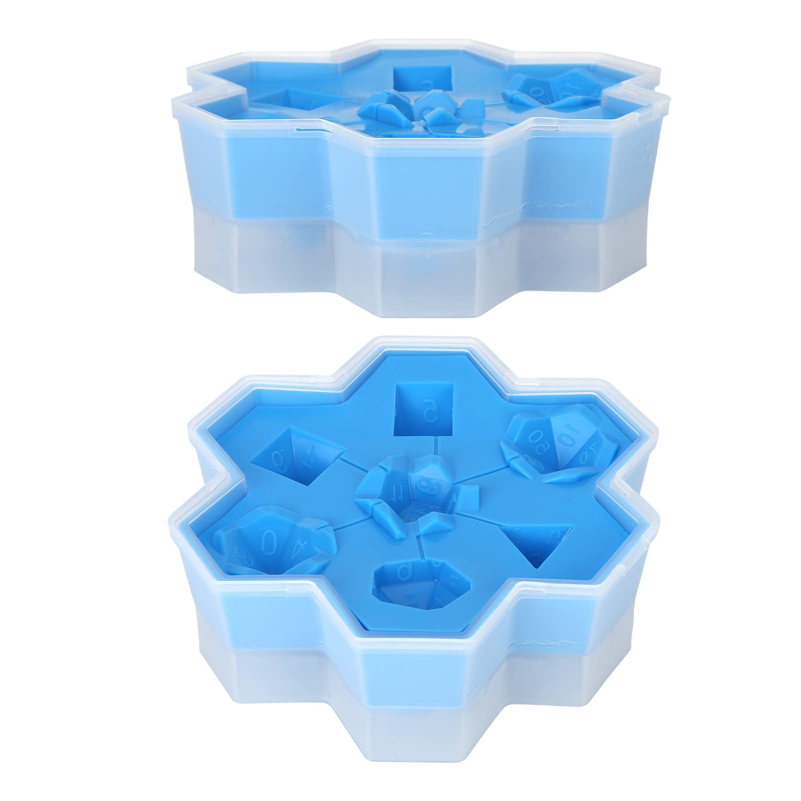 Lwuey Ice Cube Mold, Silicone Ices Moulds Dice Shape Make Cold Cocktail Whiskey Wine Champagne Drinks Beverage Fruit Juice Coffee Home DIY Baking Tools Pudding Cream Cake Chocolate Easy Demoulding