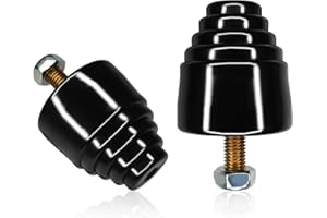 QBOONPT 2PCS 9.9101G Suspension Bump Stops with Nuts, Universal Rubber Bump Stops Kit for Shock Absorption and Cushioning, Shock Bumpers Accessories for Most Cars Trucks Vans