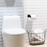 HITSLAM Toilet Roll Holder Matte Black Wall Mounted 304 Stainless Steel view 7