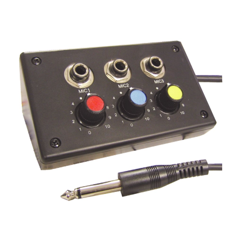 MAPLIN 3 Channel Way Mini Microphone Mixer Mic Connecting Box Level