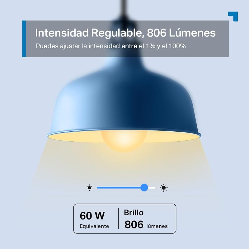 L530EA - Lâmpada Smart WiFi, 8,7 W 806 lm, poupança de energia, E27