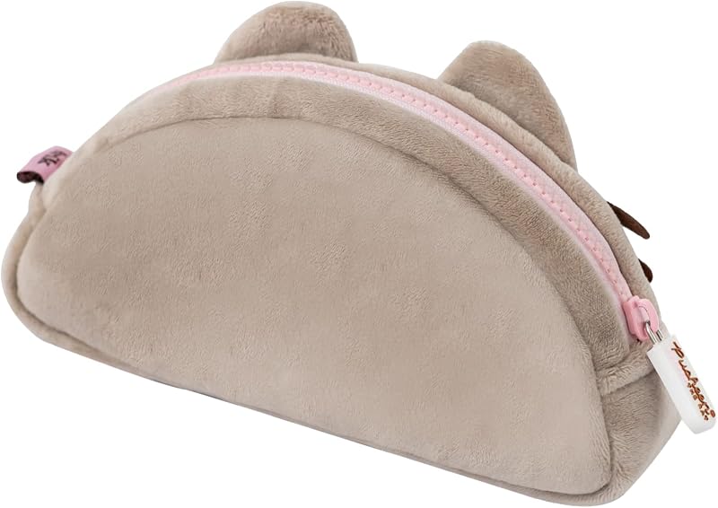 Groupo Erik - Trousse Peluche Pusheen 20x10x5 cm - sous Licence Officielle, Trousse Scolaire Enfant, Collège ou Lycée - Fournitures Scolaires, Matériel Scolaire