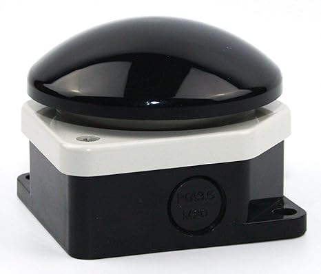 Giovenzana Fuß- und Grobhandtaster, Pilztaster, IP66, 1S1Ö, NO und NC, schwarz