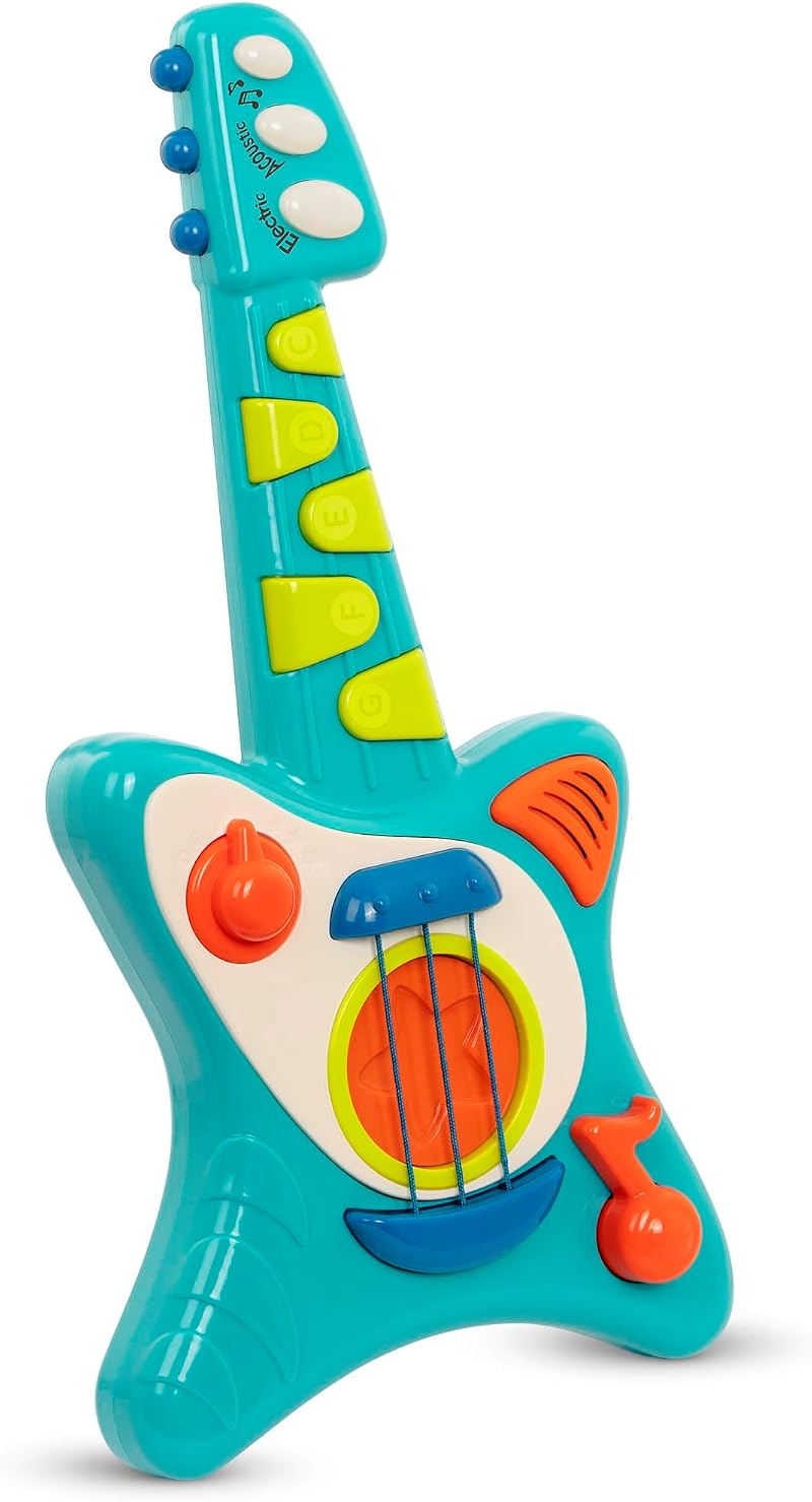 Battat Lil' Rocker Toy Guitar for Toddlers Kids Ages 2+ with Songbook Acoustic